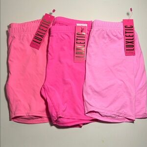 3 NWT Lilliput Pulitzer LUXELETIC Pink Shorts